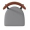 Flash Furniture Gray Vinyl Barstool with Walnut Wood Back, PK 2 2-XU-DG6V6GYV-WAL-GG - alternate 4